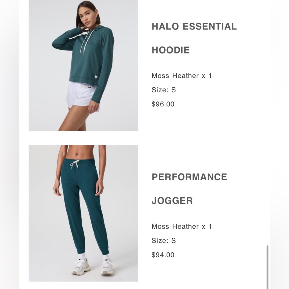 Vuori Halo Set - Small (like new!)